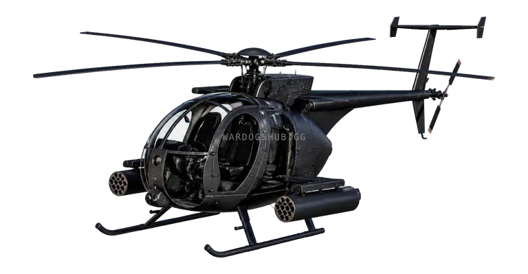 AH-6R helicopter with rockets