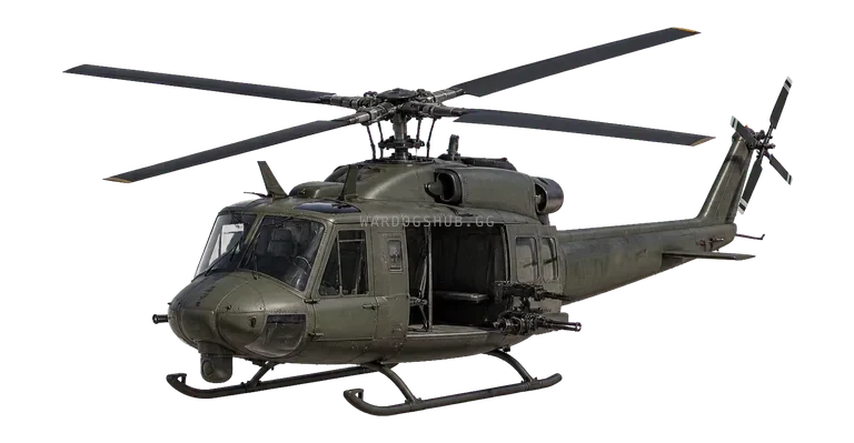 UH-1Y helicopter with miniguns
